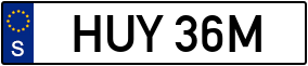 Trailer License Plate
